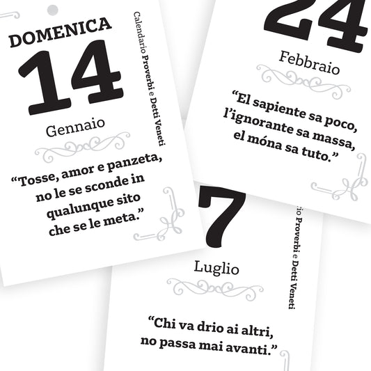 Calendario dei Proverbi Veneti 2026