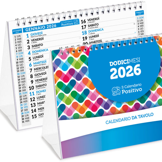 Calendario da tavolo 2026