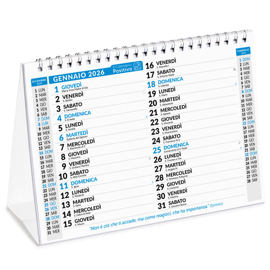 Calendario da tavolo 2026